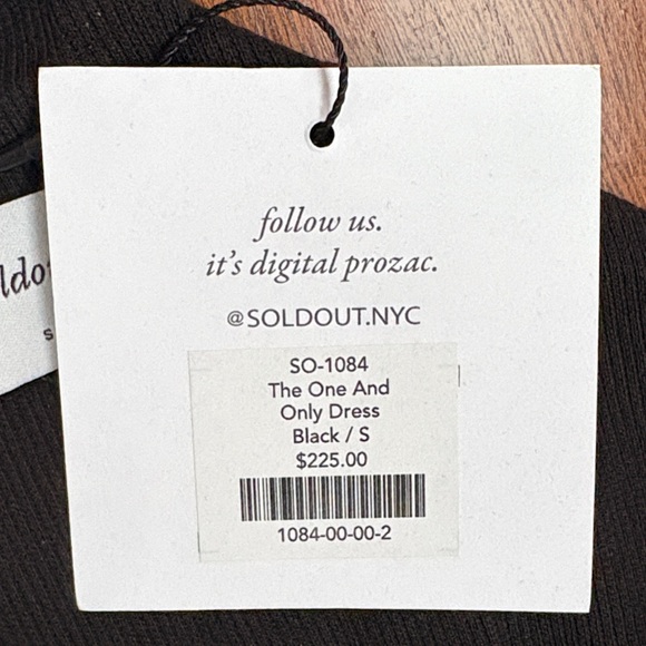 Soldout.nyc Black One-Shoulder Cotton Dress small - Picture 5 of 15